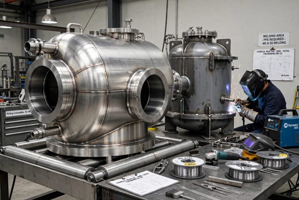 Reactor Fabrication in Ankleshwar GIDC for Chemical Pharma Plant