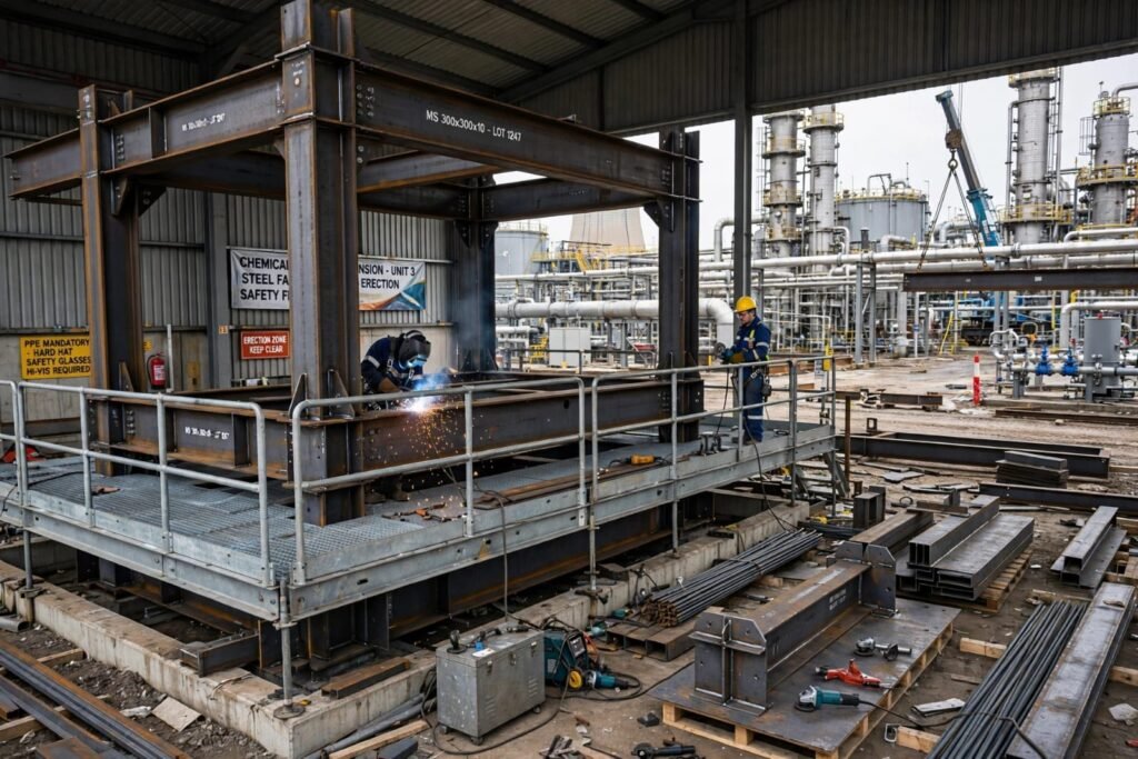 Industrial Shed and Heavy MS Structure Fabrication Ankleshwar